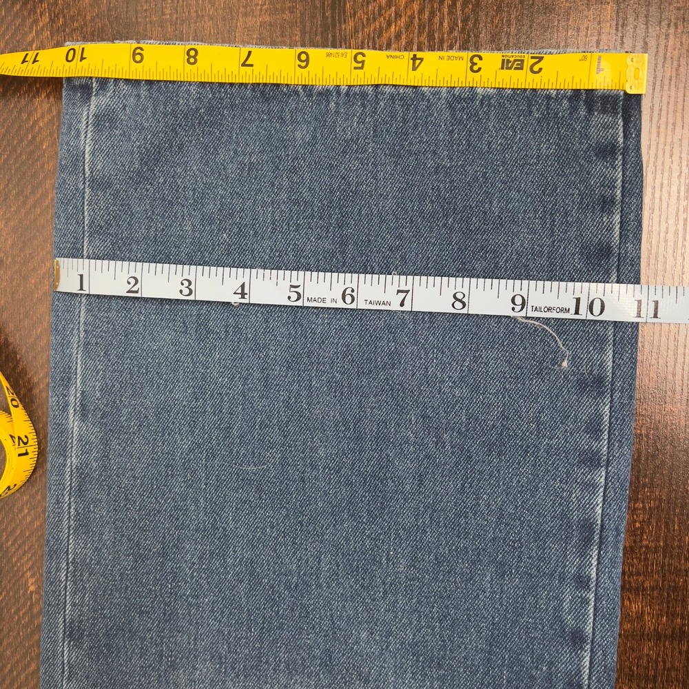 Forever 21 Womens Straight Leg Carpenter Jeans Blue Medium Wash Size 27 Utility - Picture 13 of 16